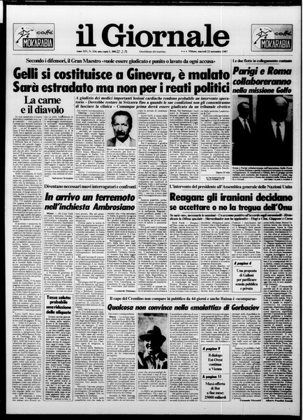 Il giornale : quotidiano del mattino